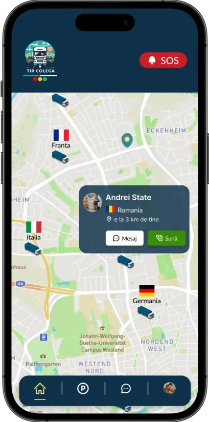 Tir Colega - Lato destro del telefono - Sezione eroe - Funzionalità vedere colleghi